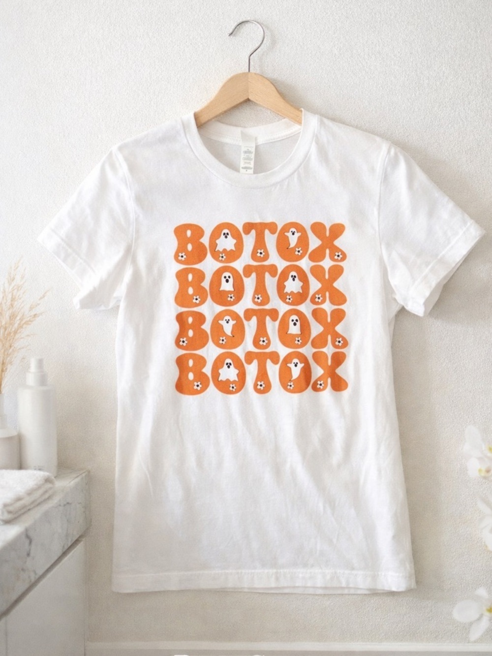 Halloween Botox Ghost Graphic Tee | Spooky Cute Med Spa Shirt